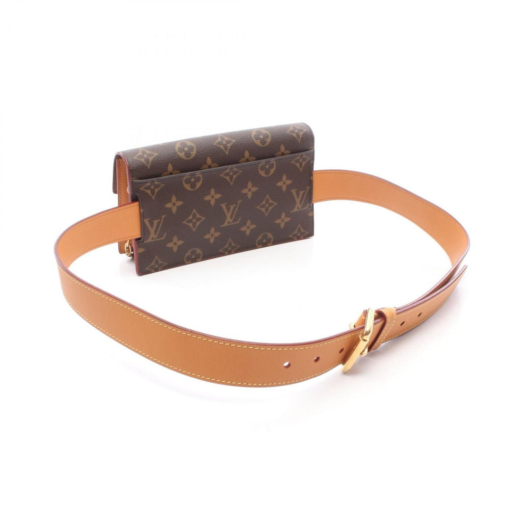 Louis Vuitton Waist Bag S Lock Belt Pouch PM Monogram Canvas Leather