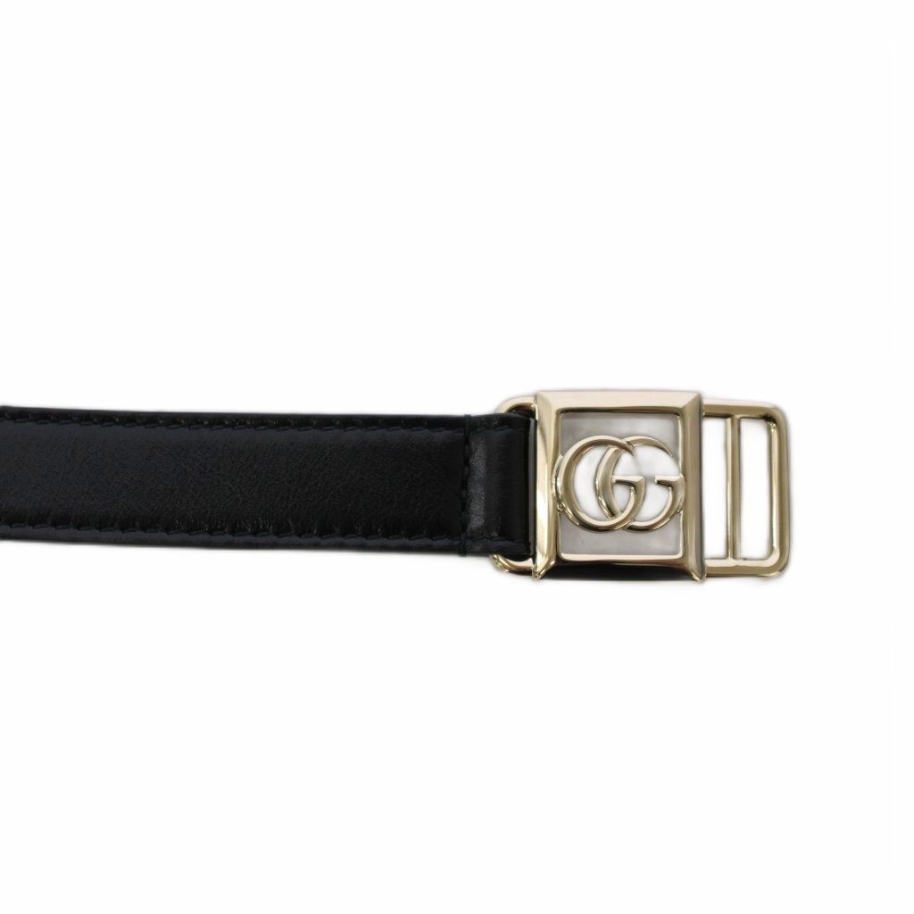 Gucci Double Buckle Belt Leather Black