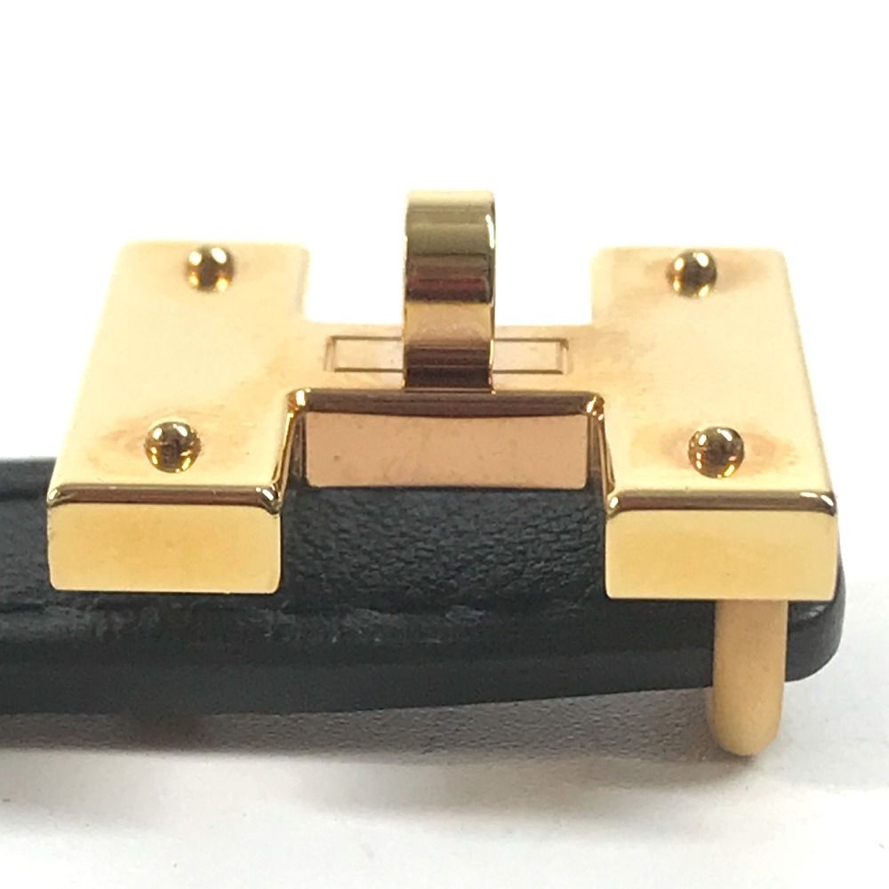 Hermes Mini Kelly Belt Epsom Black Gold