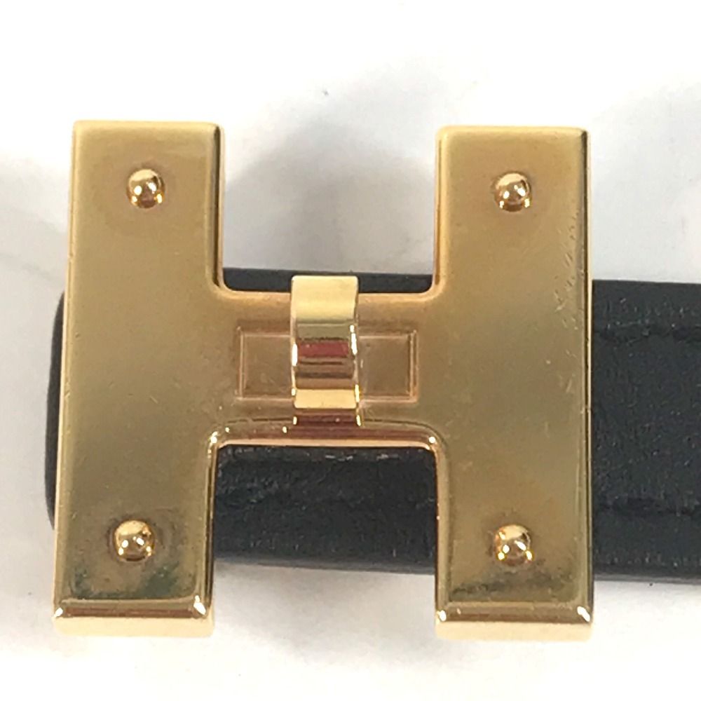 Hermes Mini Kelly Belt Epsom Black Gold
