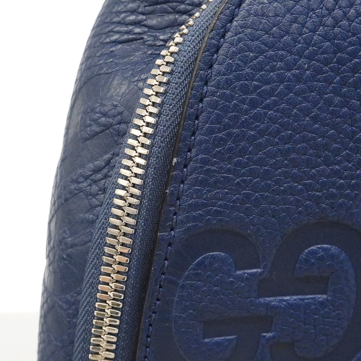 Gucci Belt Bag Jumbo GG Leather Blue Silver