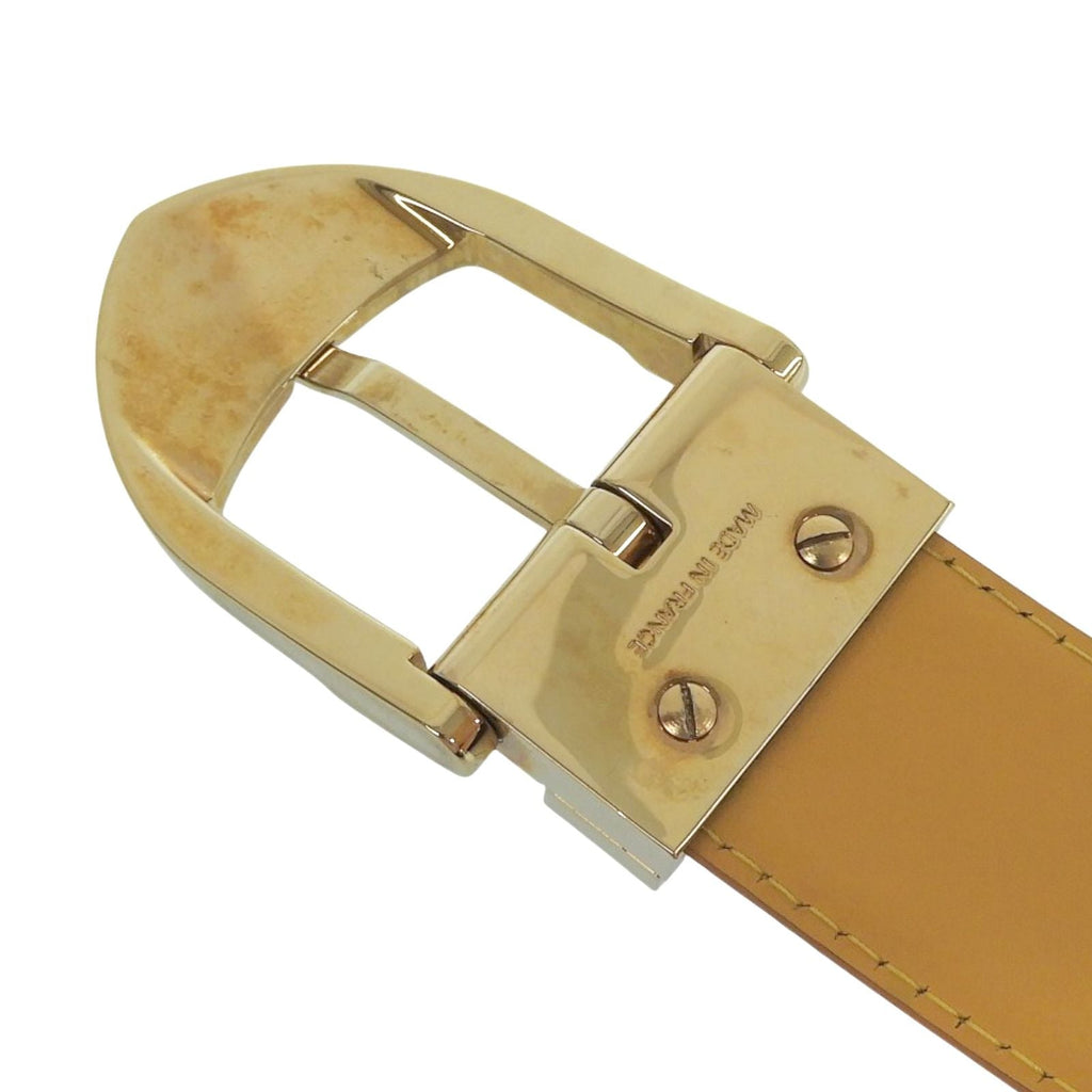 Louis Vuitton Ceinture Epi Leather Belt Yellow Gold