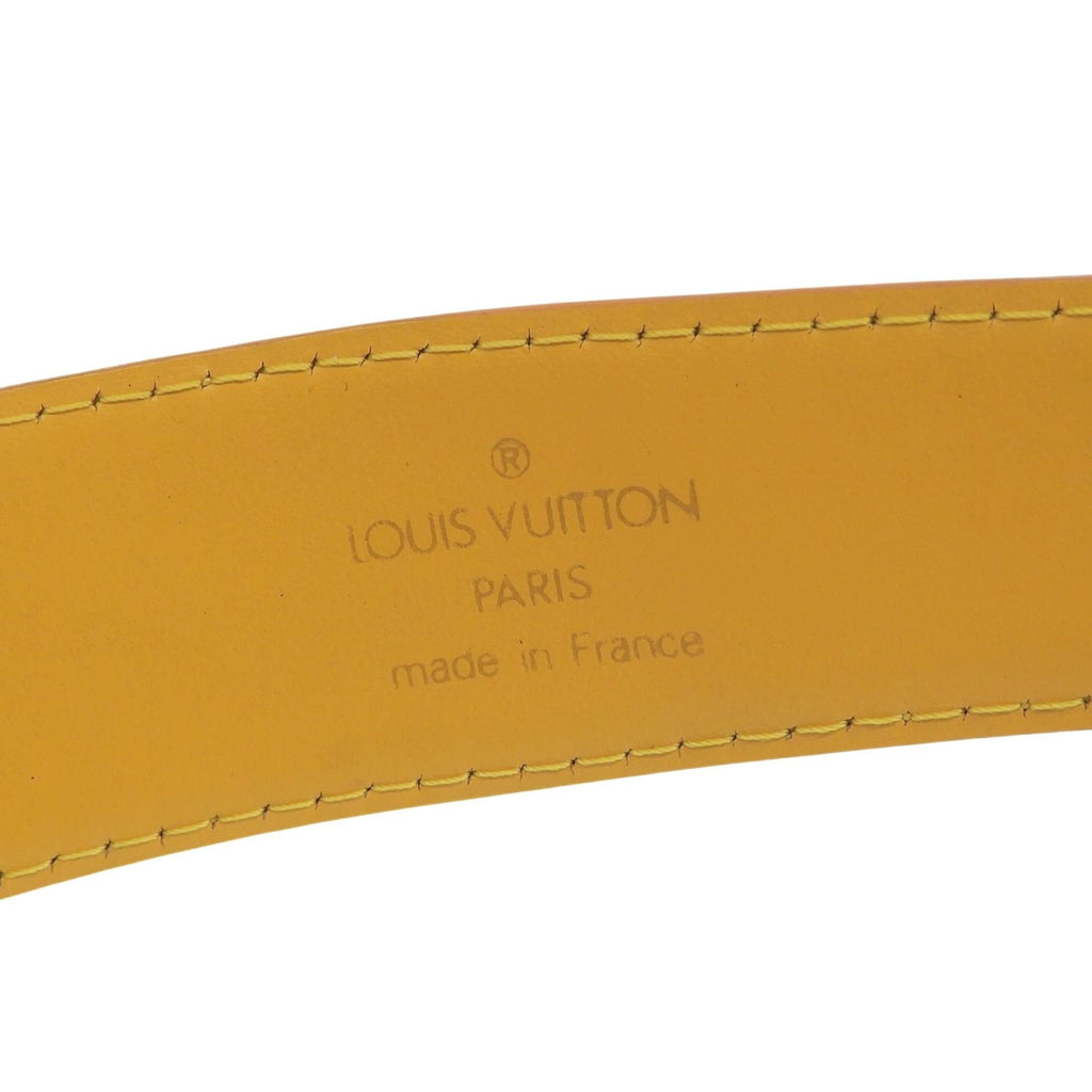 Louis Vuitton Ceinture Epi Leather Belt Yellow Gold
