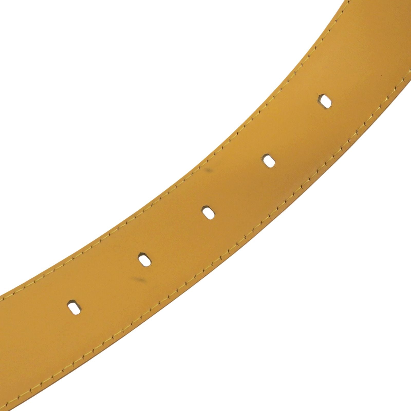 Louis Vuitton Ceinture Epi Leather Belt Yellow Gold