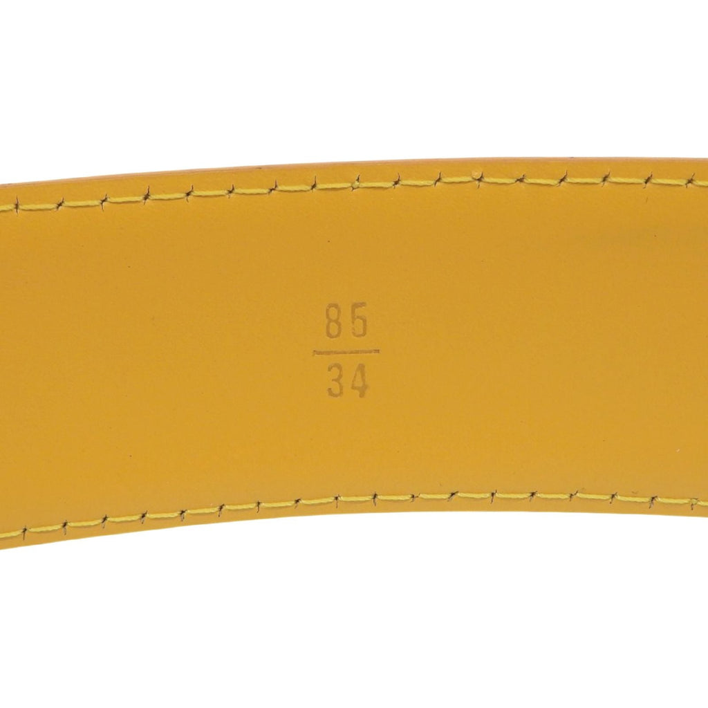 Louis Vuitton Ceinture Epi Leather Belt Yellow Gold