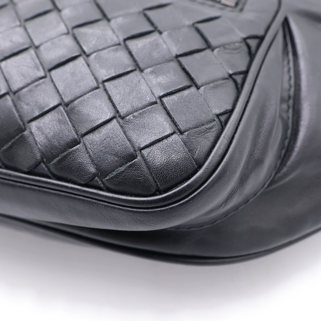 Bottega Veneta Intreccia Leather Belt Bag Black