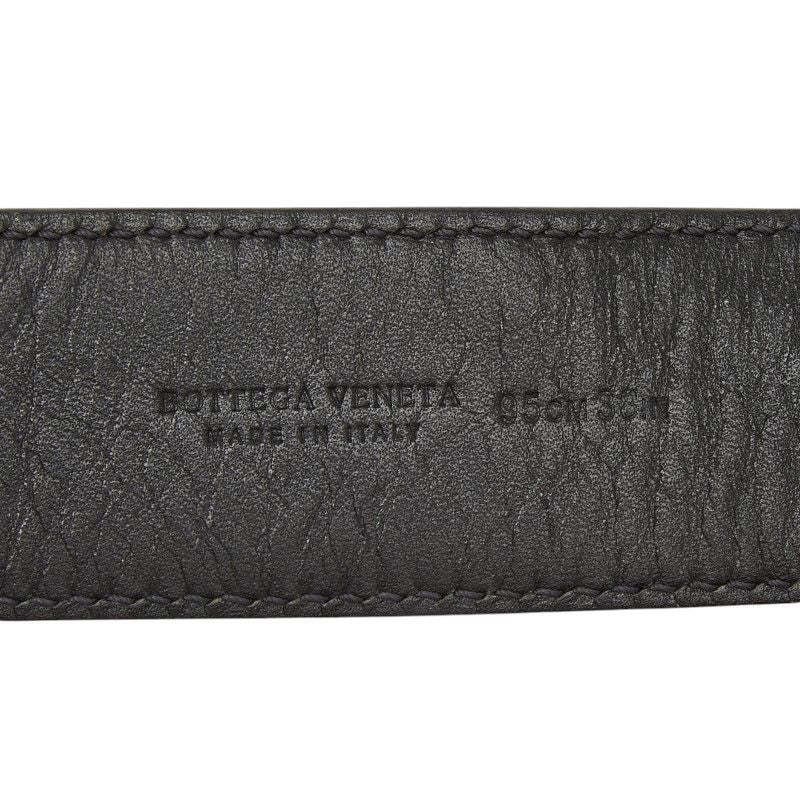 Bottega Veneta Intrecciato Belt 95 33 Black Leather
