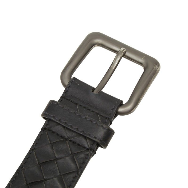 Bottega Veneta Intrecciato Belt 95 33 Black Leather