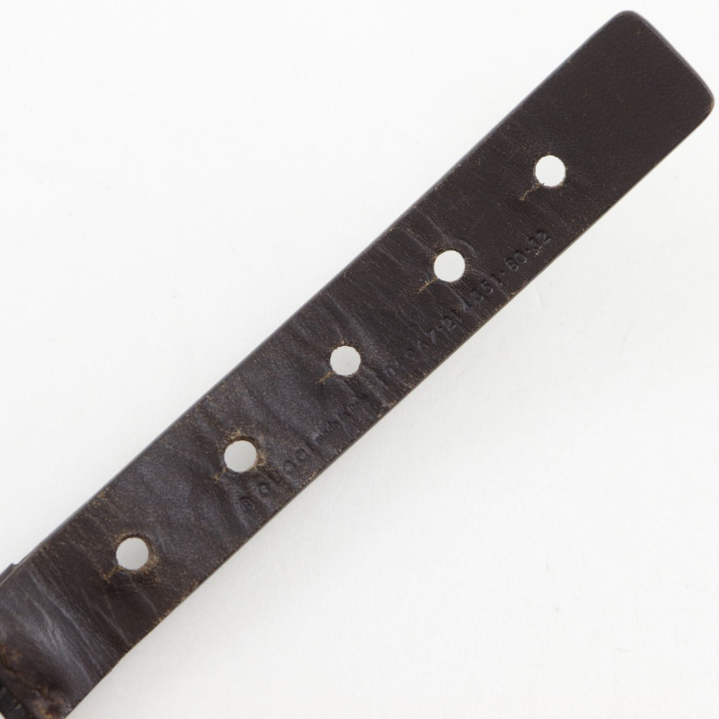 Gucci Mesh Leather Brown Belt