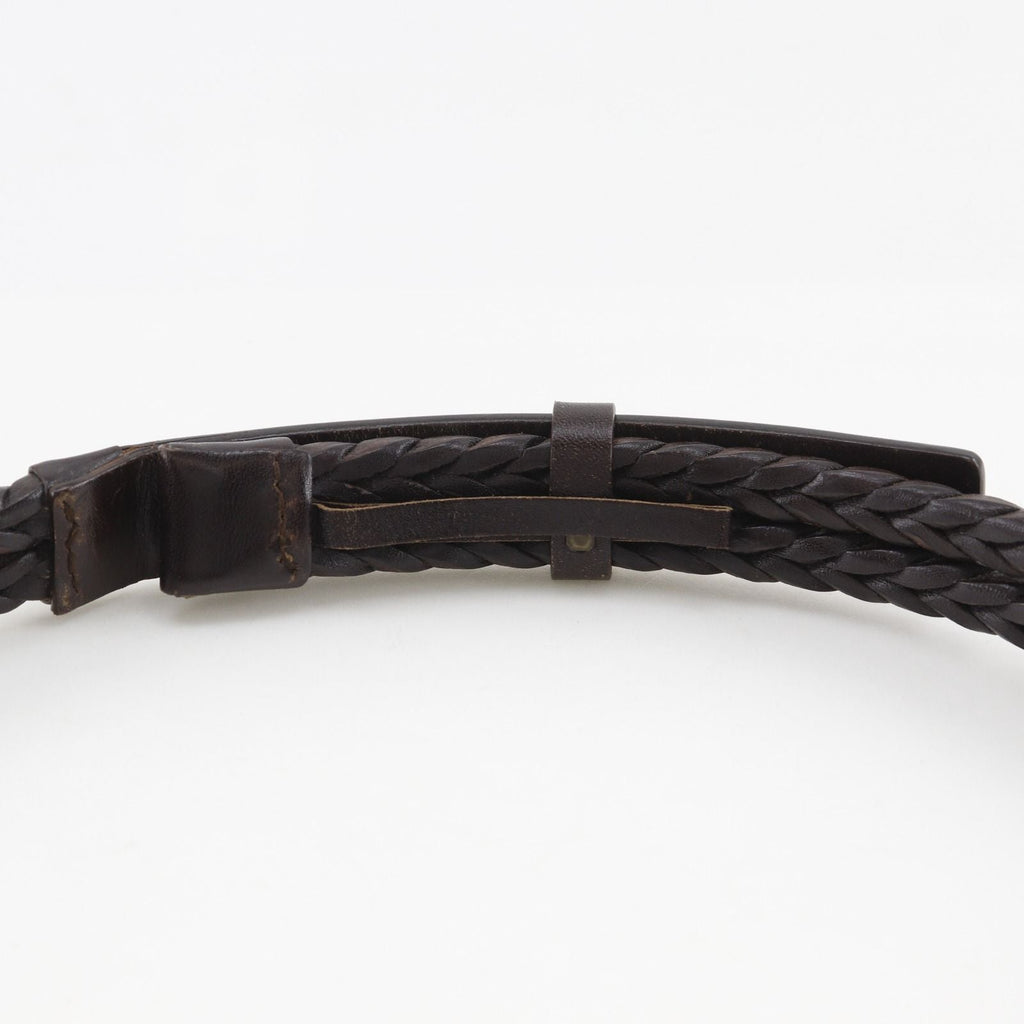 Gucci Mesh Leather Brown Belt