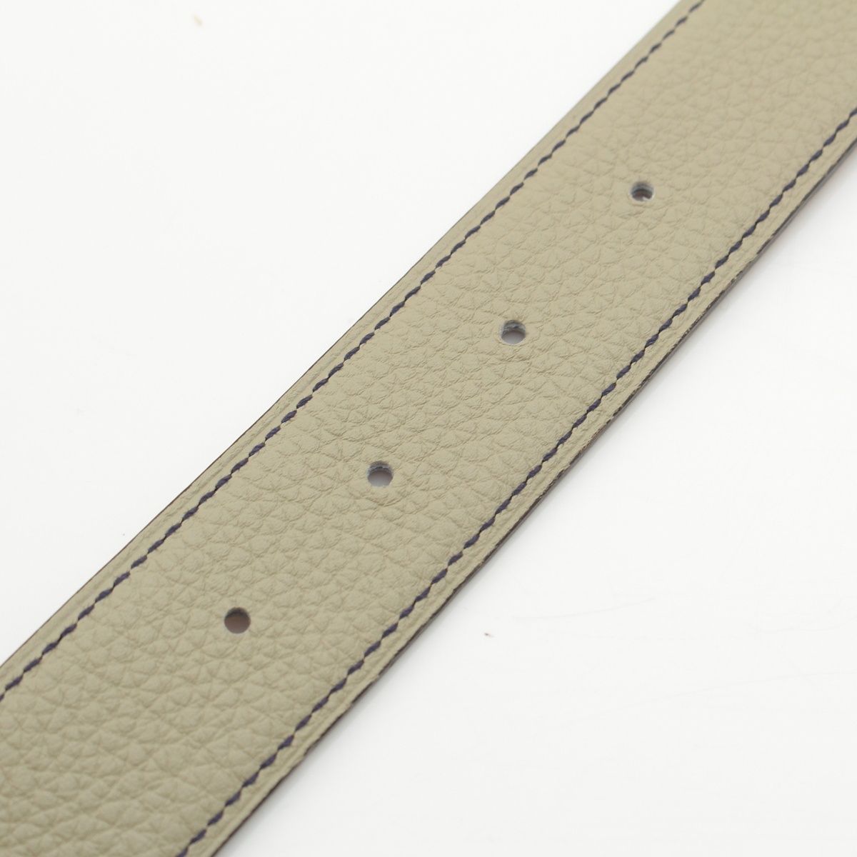 Hermes Swift Taurillon Reversible 32 Belt Leather Part Only Natural Sage