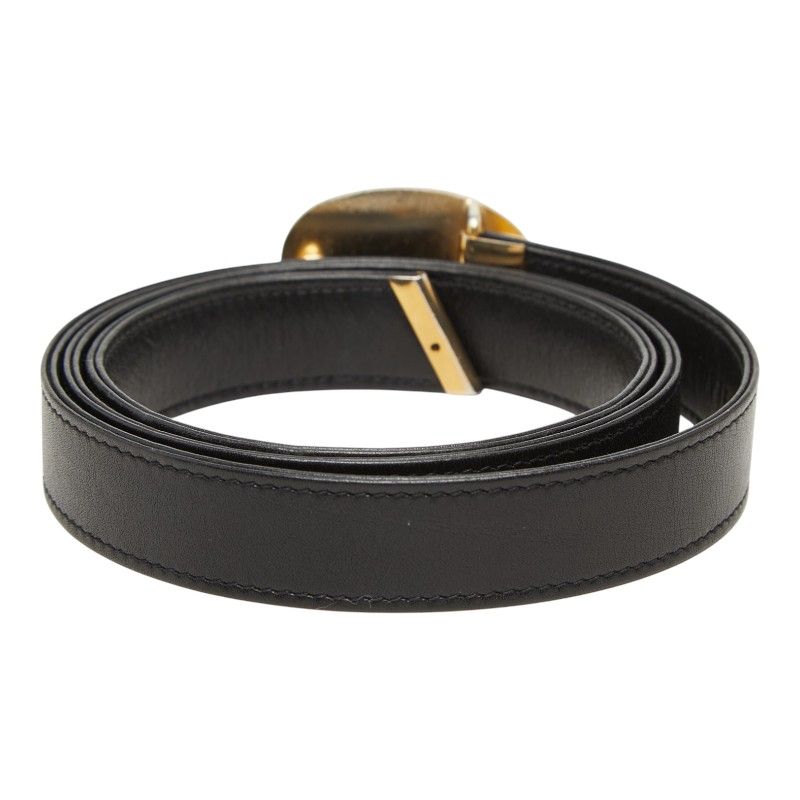 Dior Logo Belt 70 28 Black Leather