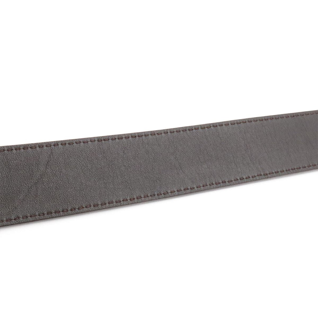 Louis Vuitton Damier Infini Boston Belt 35 Reversible Mocha Dark Brown Gold 90