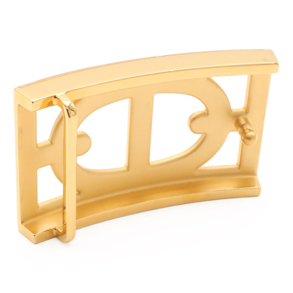 Hermes Chaine D'ancre Reversible Belt Leather Black Brown Gold 85