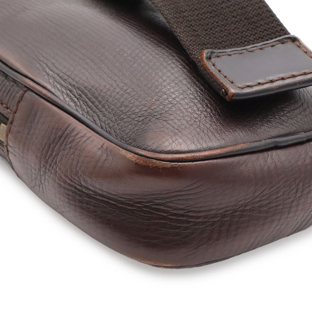 Louis Vuitton Utah Belt Bag Hip Leather Cafe Brown