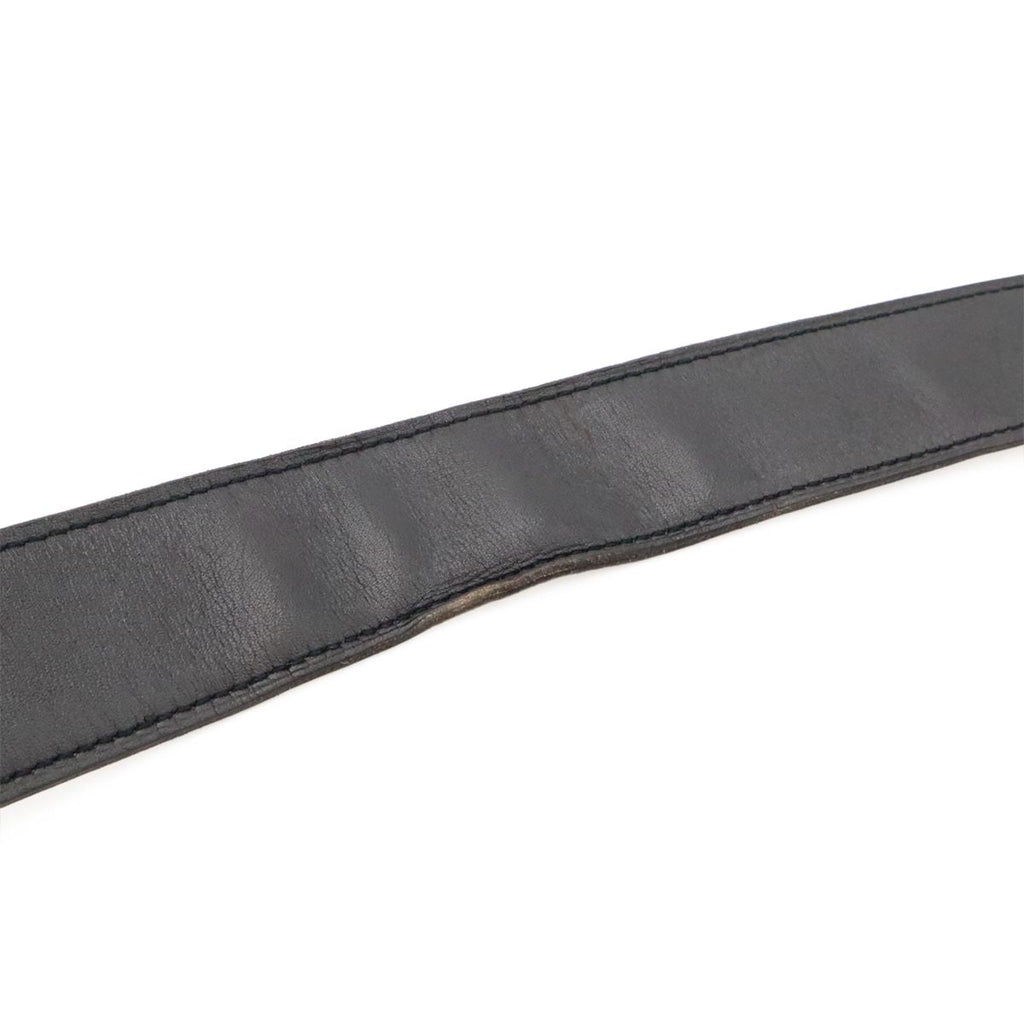 Hermes Belt Buckle Reversible Box Calf Veau Epsom Black White Silver 85