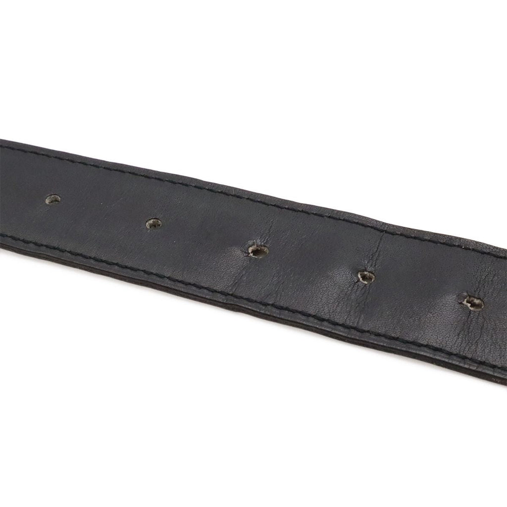 Hermes Belt Buckle Reversible Box Calf Veau Epsom Black White Silver 85