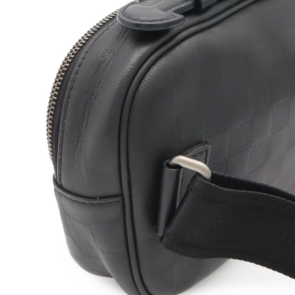 Louis Vuitton Damier Infini Ambler Belt Bag 2-Way Leather Onyx Black