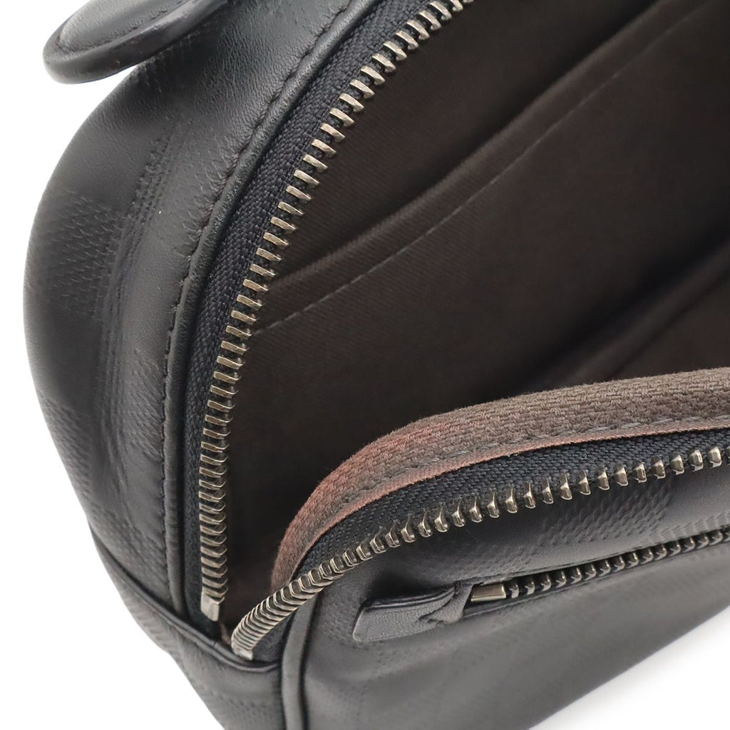 Louis Vuitton Damier Infini Ambler Belt Bag 2-Way Leather Onyx Black