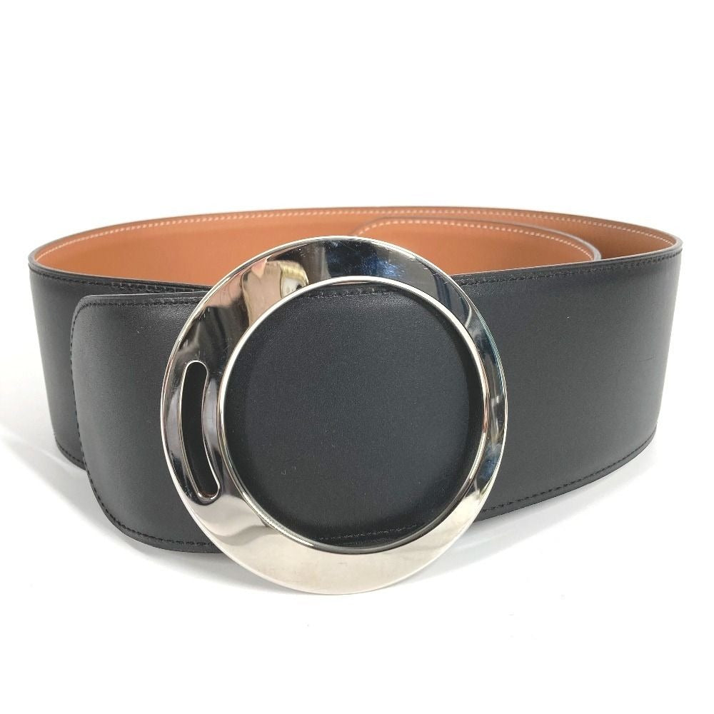 Hermes Belt Thick Leather Black