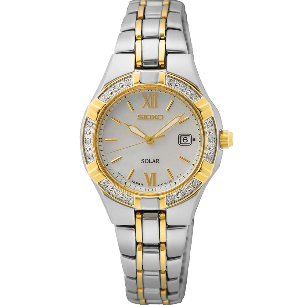 Seiko Conceptual SUT426P Solar Diamond Set Watch