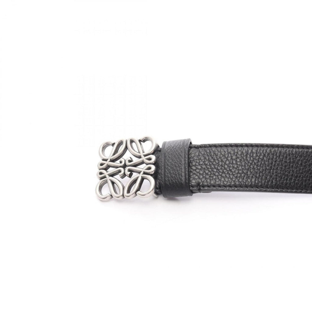 Loewe Belt Chunky Anagram Black Leather