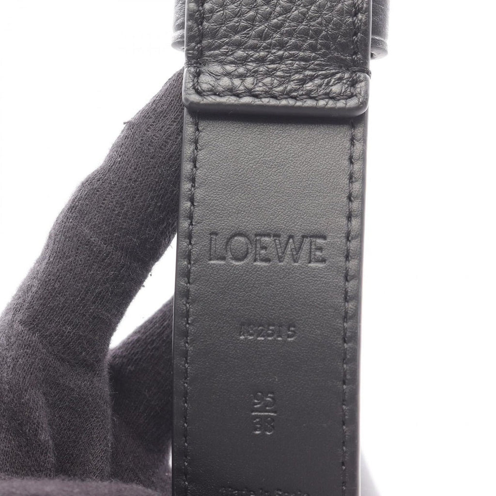 Loewe Belt Chunky Anagram Black Leather