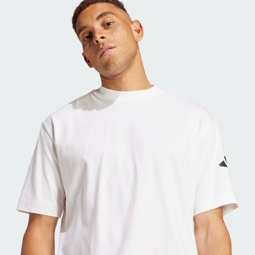 Men's adidas Essentials Loose Fit 3 Bar Logo Tee