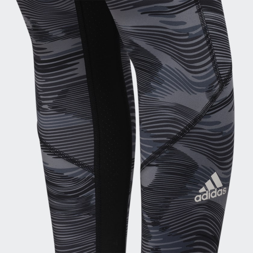 Kids' adidas Allover Print Techfit Tights