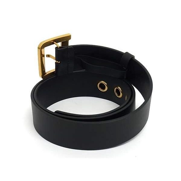 Dior Quake Leather Gold Belt Black
