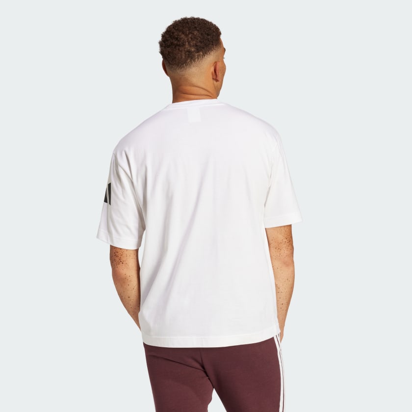 Men's adidas Essentials Loose Fit 3 Bar Logo Tee