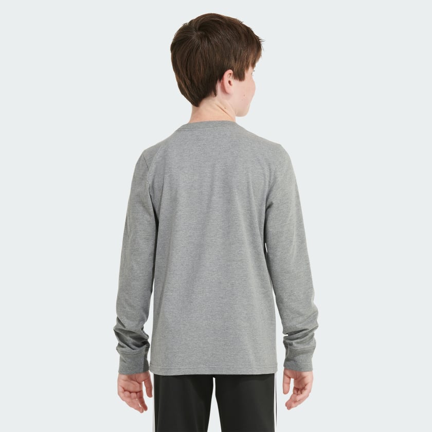Kids' adidas Long Sleeve Graphic Heather Tee
