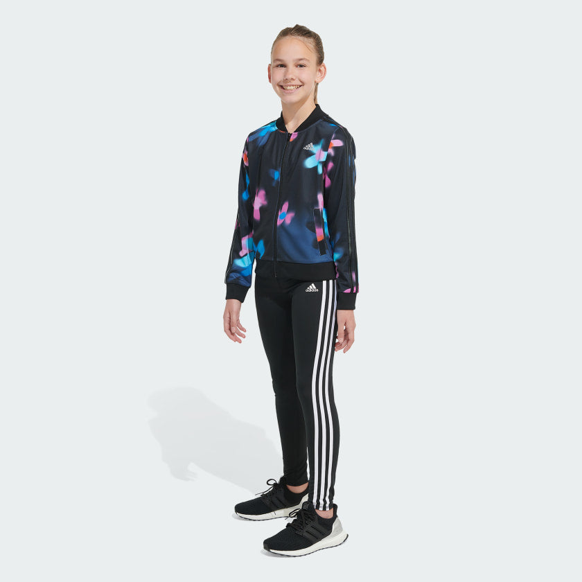 Kids' adidas Allover Print 3-Stripes Tricot Jacket