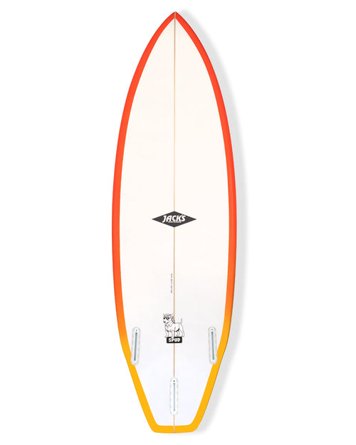 5'8 Spud - White/Red