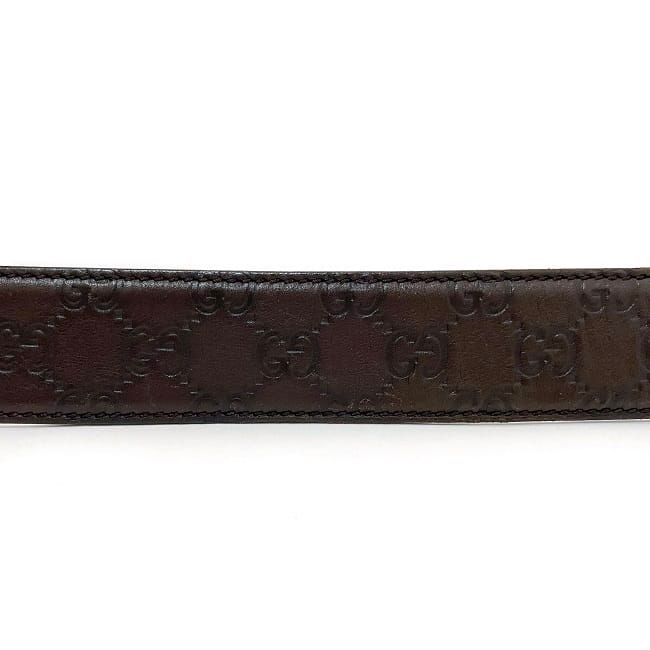Gucci Belt Brown Cima Interlocking