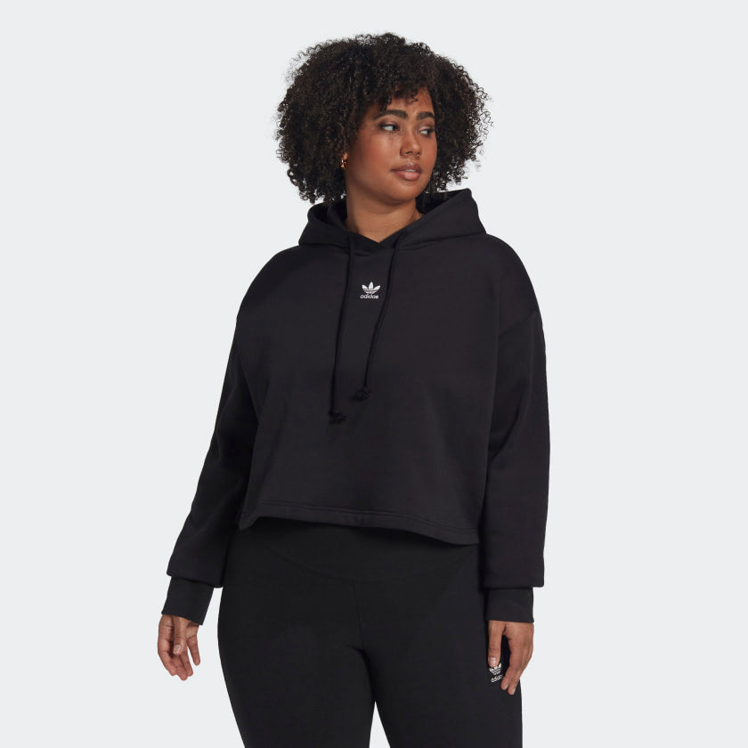 Women's adidas Adicolor Essentials Crop Fleece Hoodie (Plus Size)