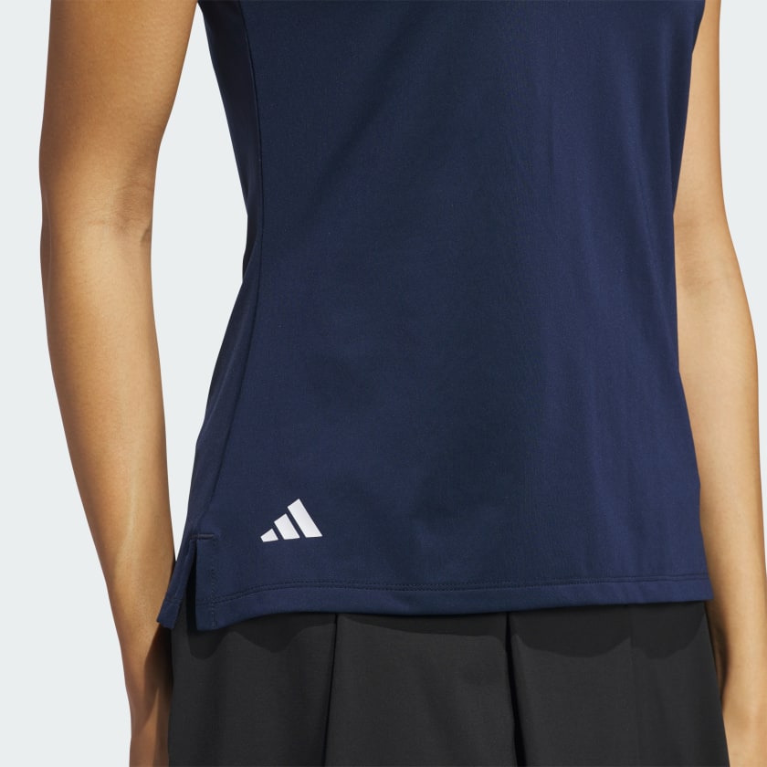 Women's adidas Ultimate365 Solid Sleeveless Polo Shirt