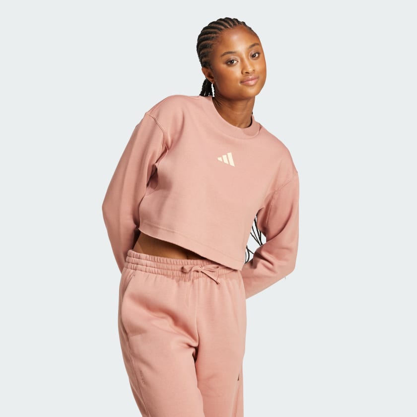Women's adidas ALL SZN Crop Graphic Sweatshirt