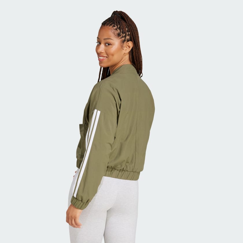 Women's adidas Essentials 3-Stripes Lifestyle Woven Bomber Jacket