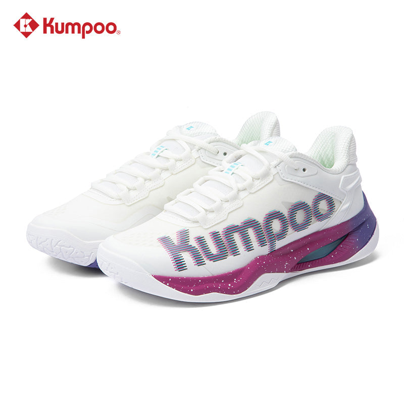 Kumpoo Badminton Shoe- KH-G825 (White/Rose)