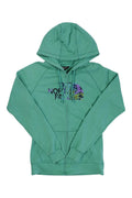 Womens Cotton Blend Zip Up Hoodie