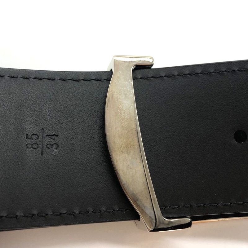 Louis Vuitton Belt M9821 Leather Brown Storage With Bag And