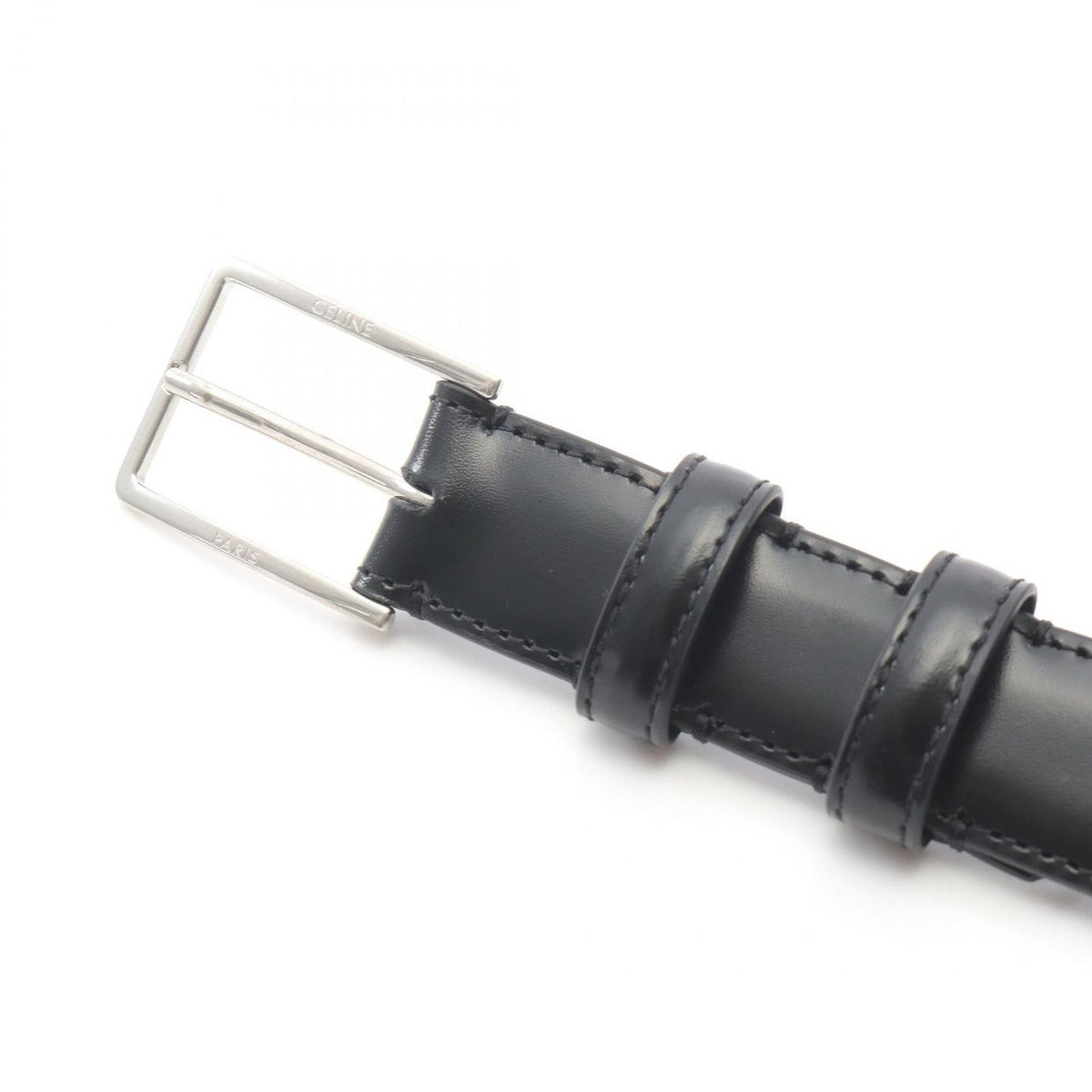 Celine Belt Black Leather