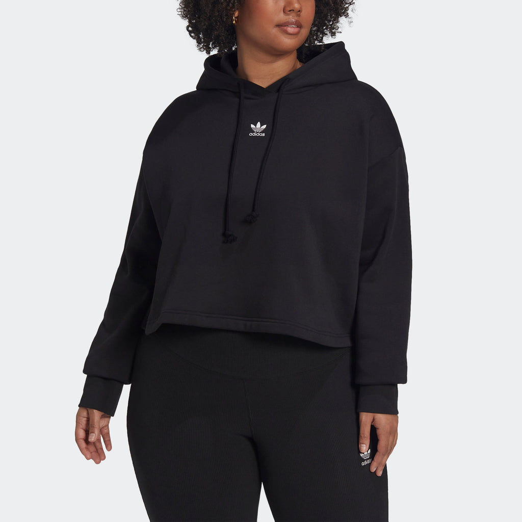 Women's adidas Adicolor Essentials Crop Fleece Hoodie (Plus Size)