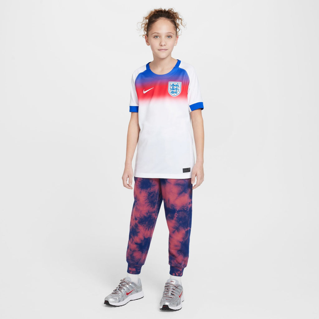 Nike England 2025 Stadium Home (Women's Team) Big Kids' Dri-FIT Soccer Replica Jersey
