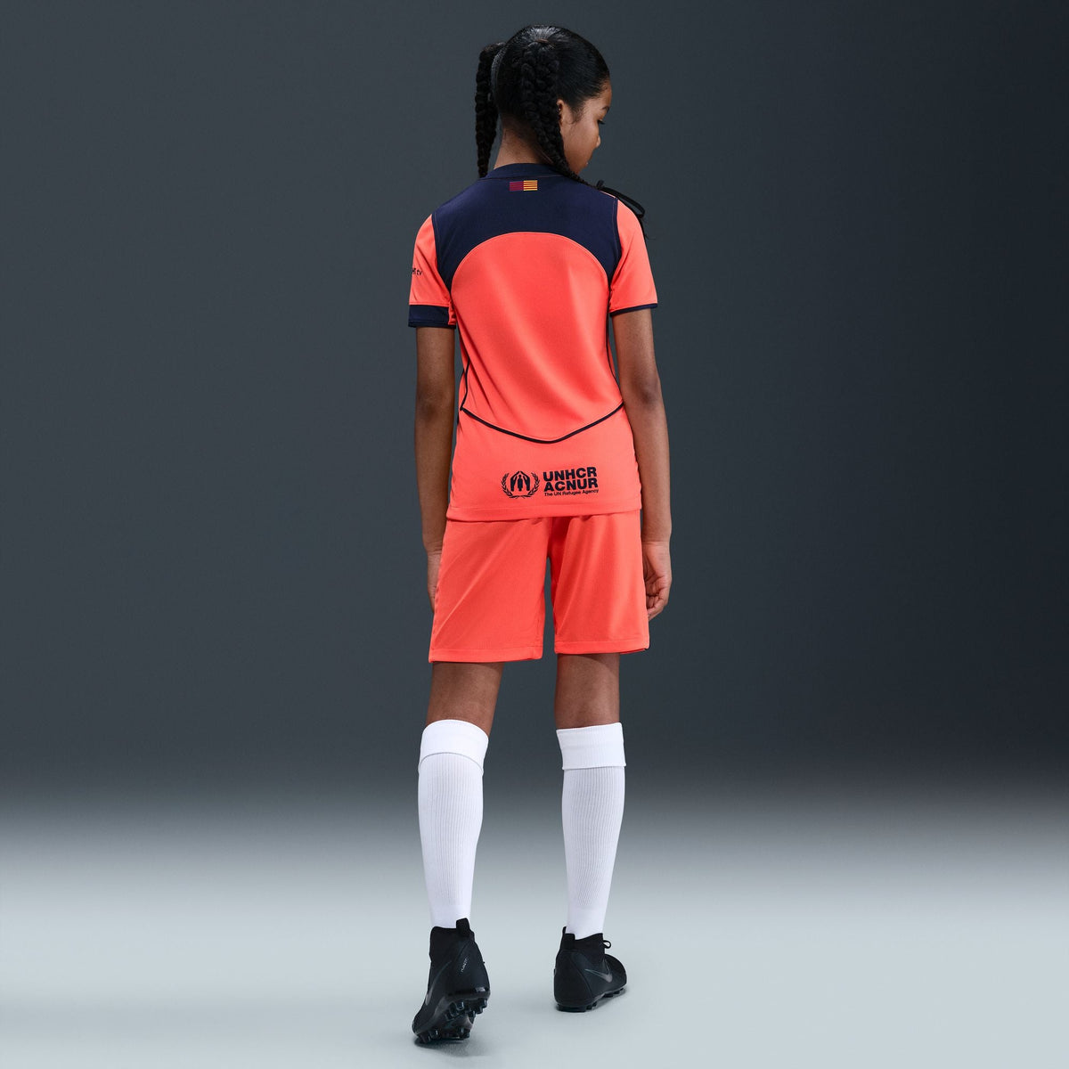 Nike FC Barcelona 2025/26 Stadium Third Big Kids' Dri-FIT Total 90 Soccer Replica Jersey