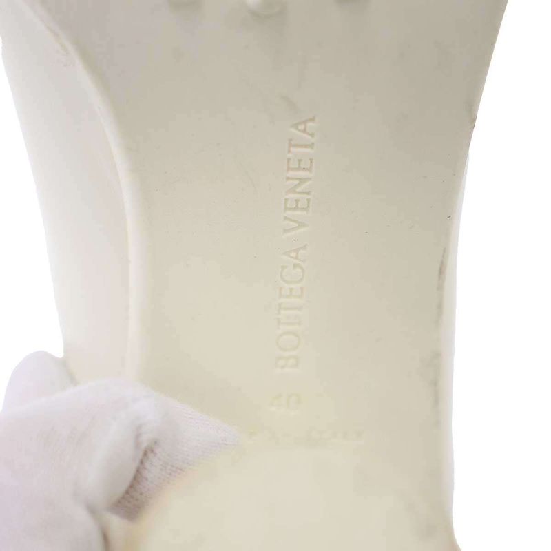 Bottega Veneta Atomic Mule Heeled Sandals White 40