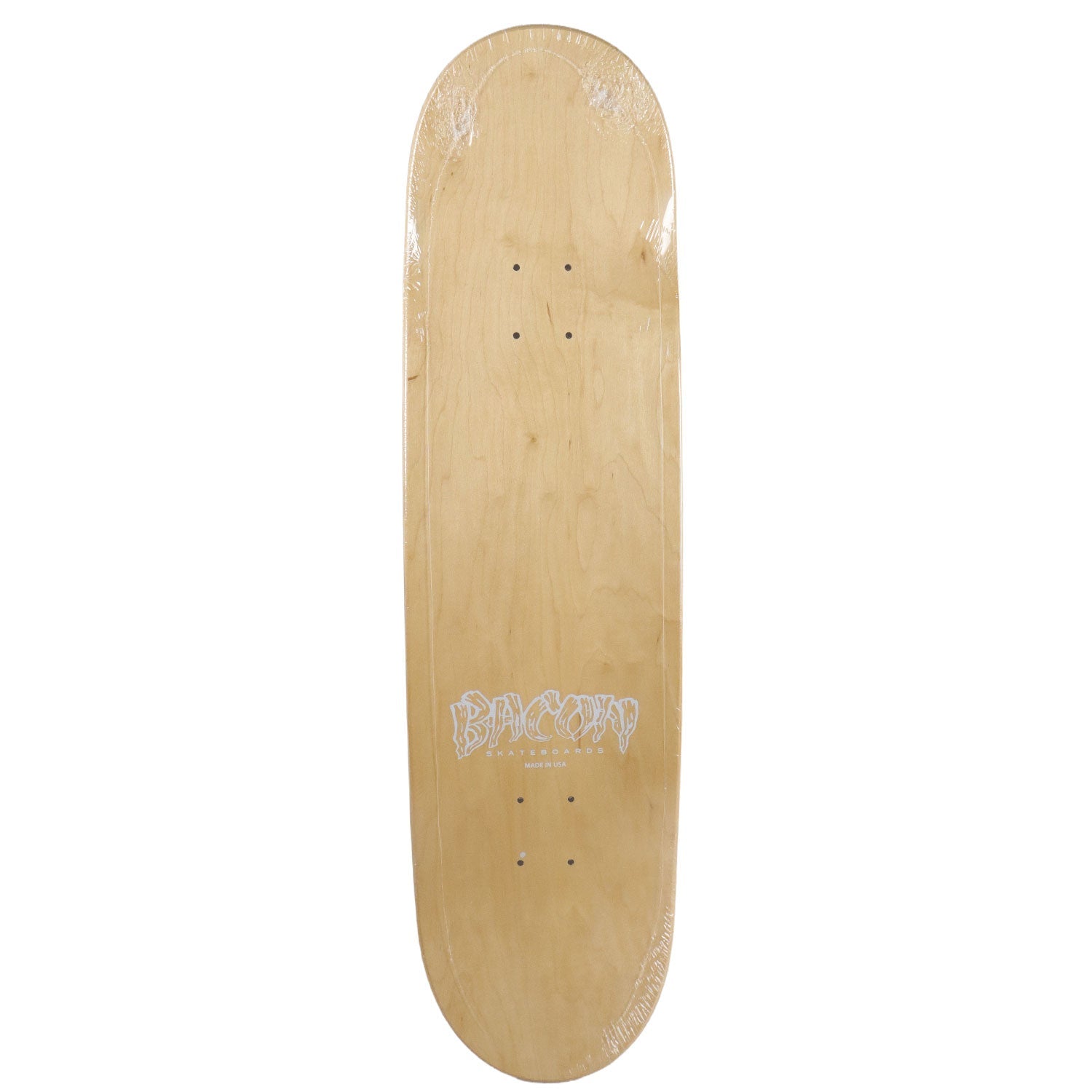 Bacon Skateboard Deck Logo Veneer Pink 8.5" x 32.5"