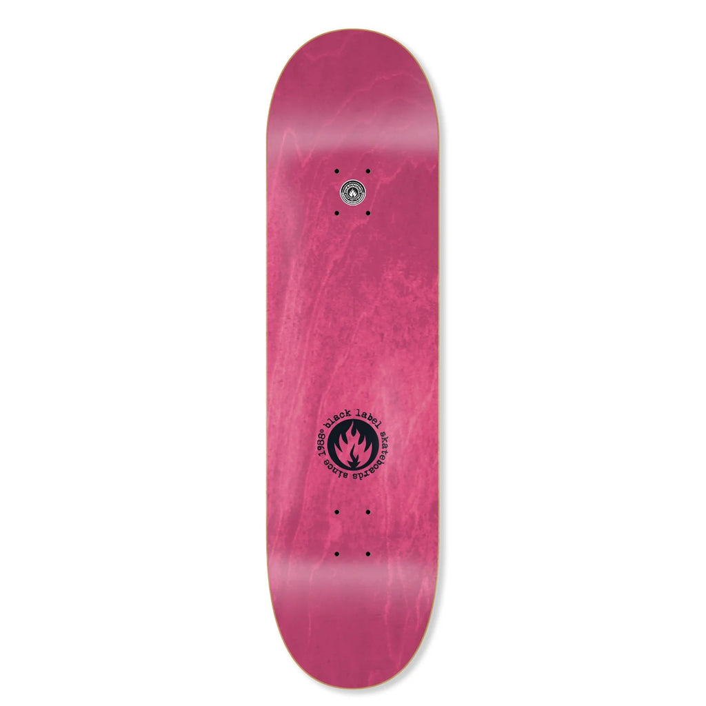 Black Label Skateboard Deck Elijah Akerley Pink Elephants Black 9.0" x 32.62"
