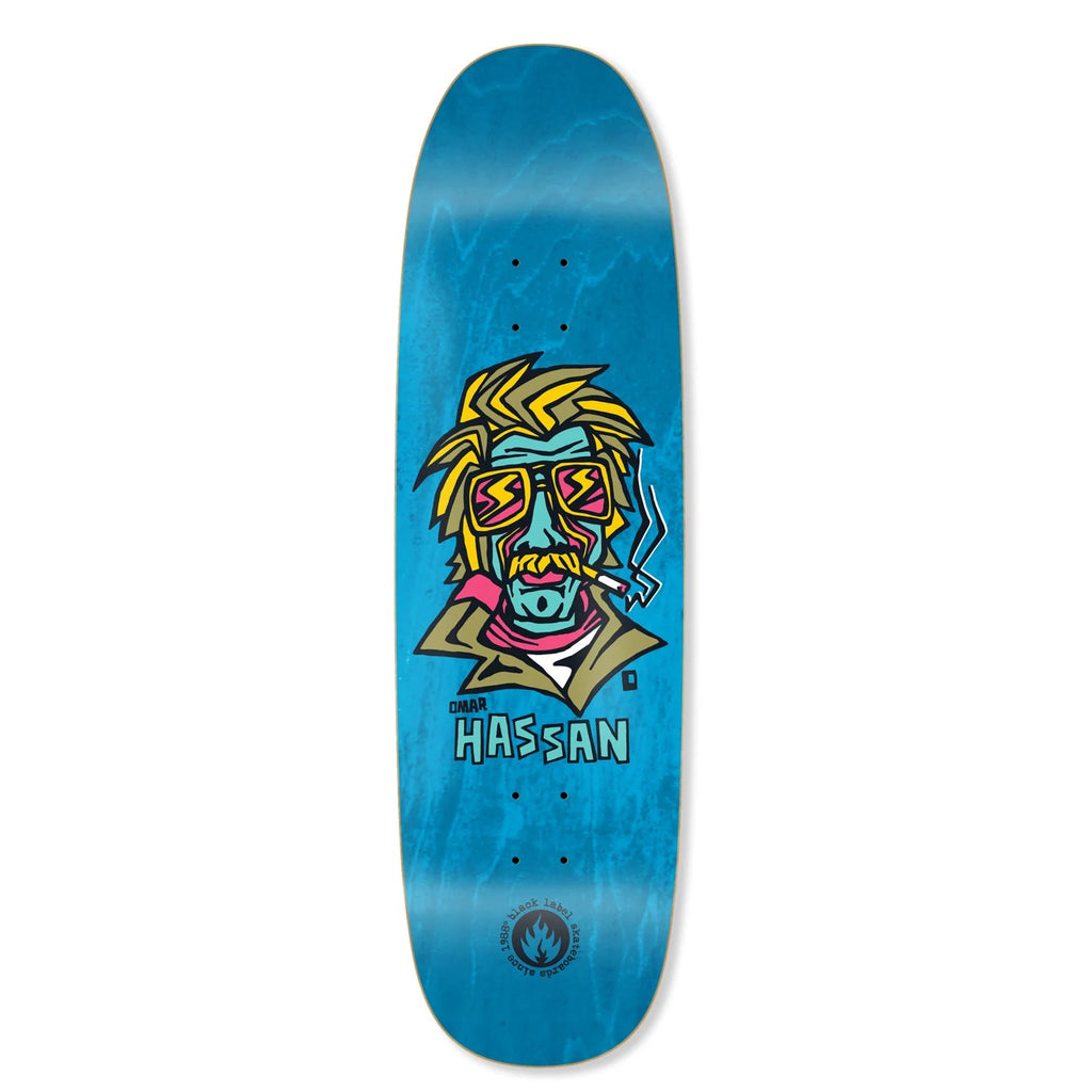 Black Label Skateboard Deck Omar Hassan Smoking Section Black Widow Assorted 9.25" x 32.25"
